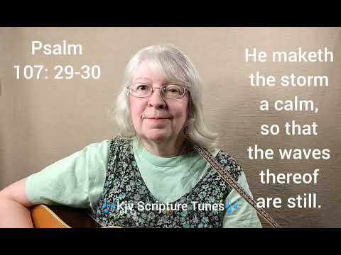 Psalm 107:29-30  He Maketh the Storm a Calm...