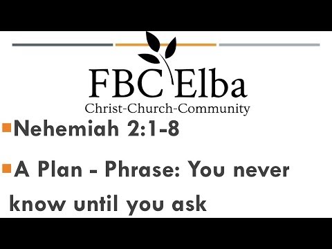 Michael Davis 3/22/20 Nehemiah 2:1-8