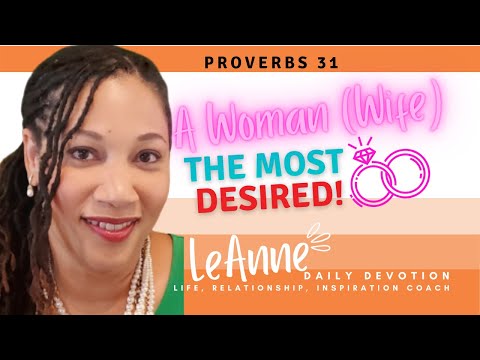????????A "Wife" Understands Her Job  |  Proverbs 31:17  Daily Devotion