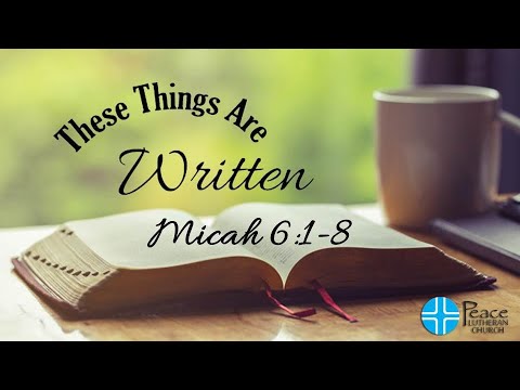 TTAW - Micah 6:1-8