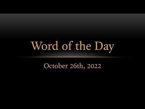 TURFJC Word of the Day for October 26th, 2022: Ezekiel 44:15
