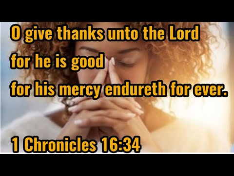 Bible verse of the day || 1 Chronicles 16:34