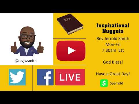 Inspirational Nugget and Prayer Genesis 39:11-12 "Get Out"  Rev. Jerrold Smith