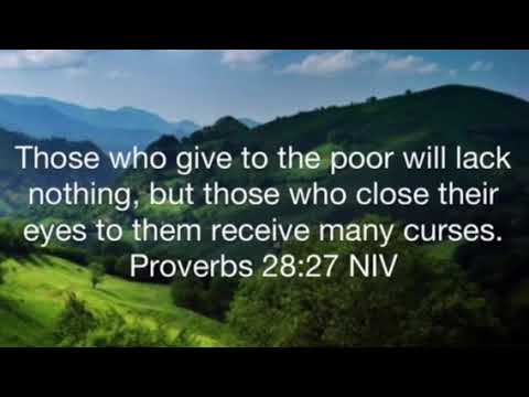 Scripture Memory Song Proverbs 28:27 NIV
