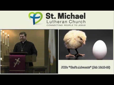 JOB: "God's Advocate" (Job 16:18-22)