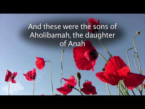 Genesis 36:14 - And these were the sons of Aholibamah, the daughter of Anah - Bible Verses
