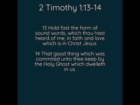 2 Timothy 1:13-14 Song (KJV Bible Memorization)
