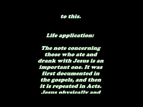 Daily Bible Verse Commentary  -  Acts 10:41