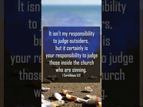 A reading of 1 Corinthians 5:12-13 from the New Living Translation