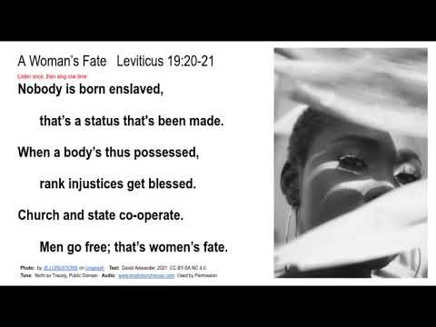 Leviticus 19:20-21  A Woman's Fate