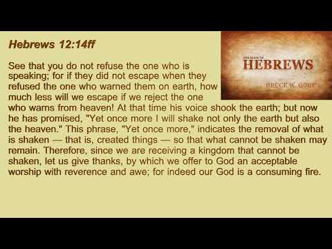 21. Hebrews 12:14ff