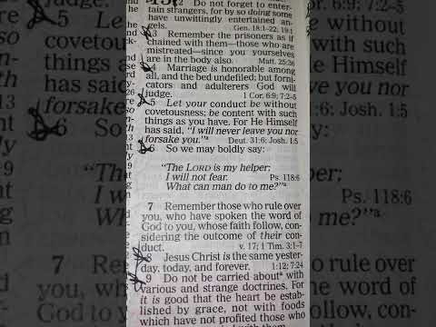 Start your day with "Good Morning Scripture!" ???? ☕️ [Hebrews 13:1-6]