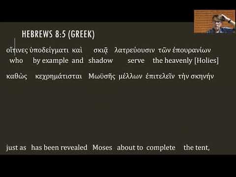 Hebrews 8:5 (Greek)