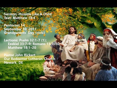 Matthew 18:4 Humble Like A Child