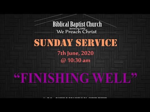 FINISHING WELL     -2 Timothy 4:6-8