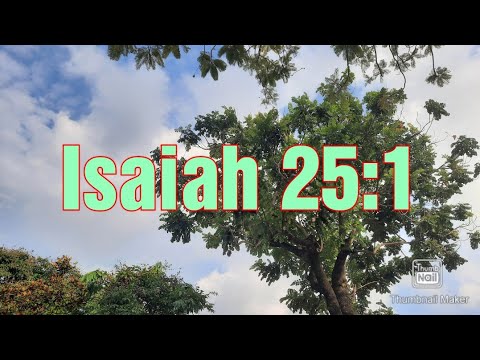 Isaiah 25:1