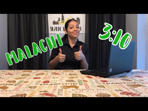 Bible verse of the week!  Malachi 3:10