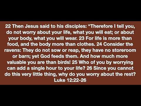 Luke 12:22-26
