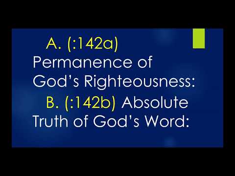 Rest In God's Righteousness (Psalm 119: 137-144) 7/10/2022