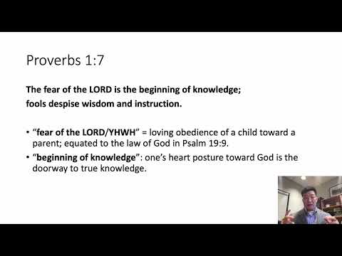 Wisdom Wednesday: Proverbs 1:7