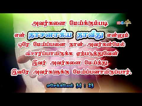 இன்றைய வசனம் || 21.04.2020 || எசேக்கியேல் 34:23 || Promise Word || Ezekiel 34:23