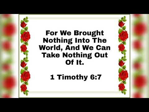 Bible words - 1 Timothy 6:7