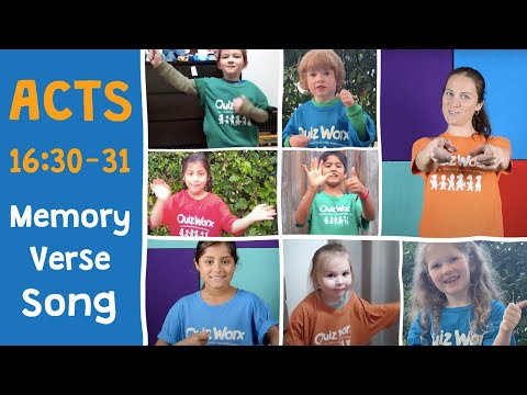 Acts 16:30-31 Memory Verse Video (song only)