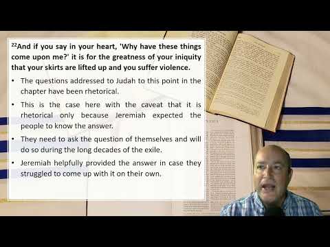 Reading the Bible with Meaning - Jeremiah 13:18-14:18