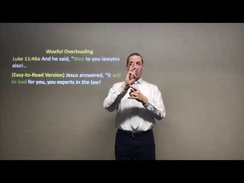 Woe to You Experts in the Law Luke 11:45-52