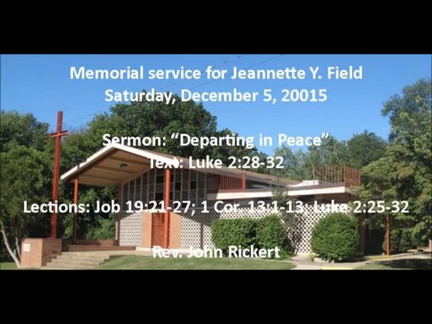 Luke 2:28 32 Departing in Peace