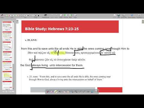 Bible Study Livestream - Hebrews 7:23-24