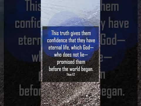 A reading of Titus 1:2-3 from the New Living Translation