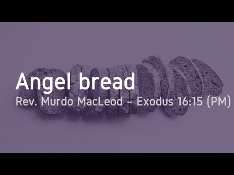 'Angel bread', Exodus 16:15, Sunday 6th March 2022 PM, Rev Murdo MacLeod