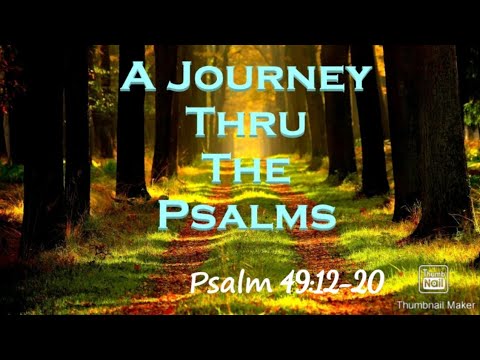 A Journey Through The Psalms (Psalm 49:12-20) Everyone Dies