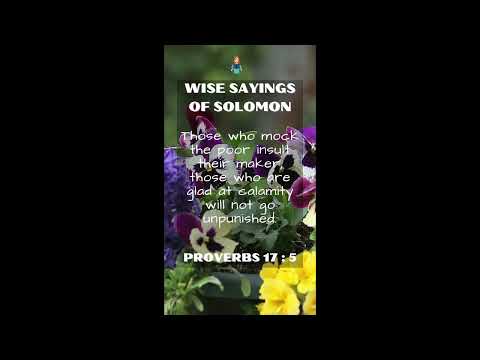 Proverbs 17:5 | NRSV Bible | Wise Sayings of Solomon