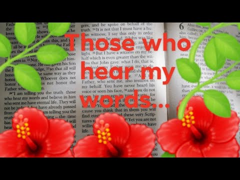 Meditation and Prayer (What Jesus is telling - John 5: 24-25)