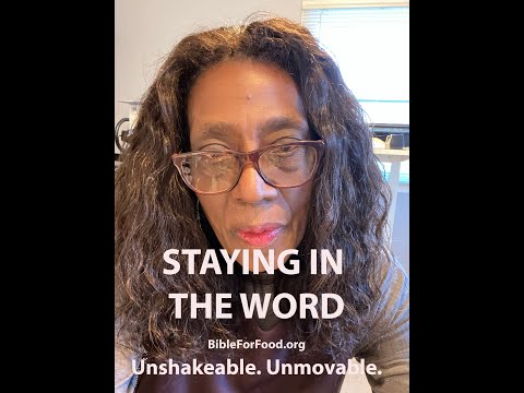 Unshakeable  Unmovable. (Psalm 112:6)