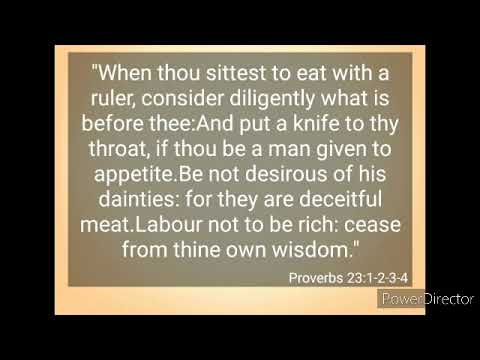 Proverbs 23:1~35