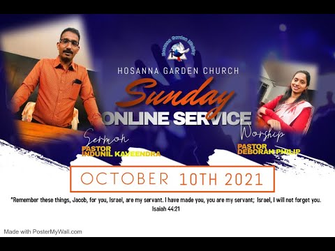 Church From Home | 10th Oct 2021| Isaiah 44:21