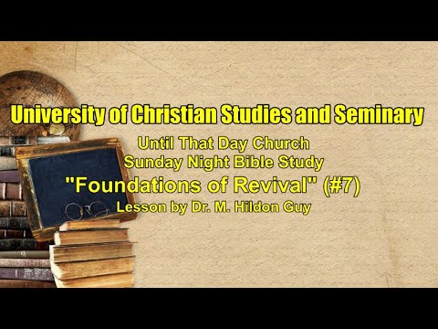 "Foundations of Revival"  (#7) Deut. 28:58-59