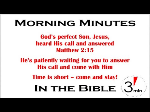 Answering God’s Call! Hosea 11:1-7