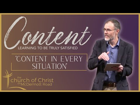 Content in Every Situation (Sermon from Philippians 4:10-13)
