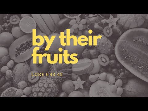 By Their Fruits (Luke 6:43-45)
