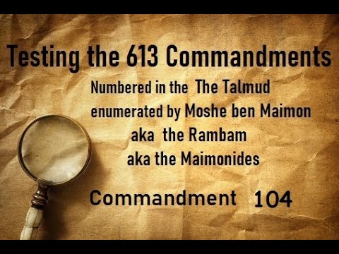 Testing the 613 Commandments # 104 Rest on the Feast of Tabernacles Lev 23:35