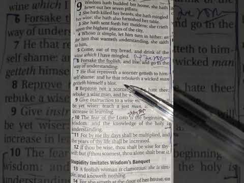 The Living Word of God. SCRIPTURE Reading Proverbs 9:6-10 KJV