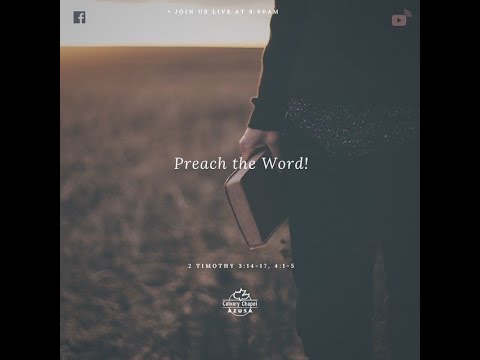 The Word of God Is Essential 2 Timothy 3:14-17, 4:1-5