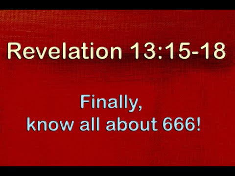 Revelation 13:15-18 666!