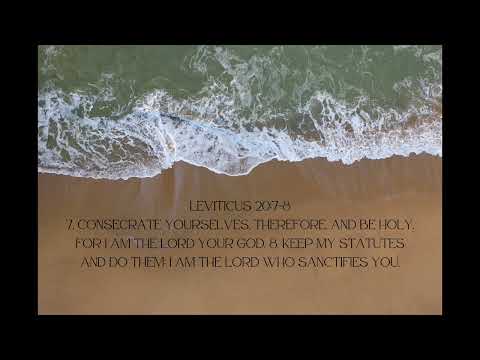 Meditating and memorizing Leviticus 20:7-8, Consecrate yourselves, therefore, and be holy...