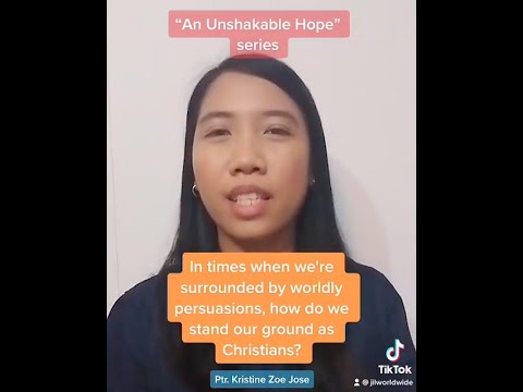 In times when we're surrounded by worldly persuasions, how do we stand our ground as Christians?