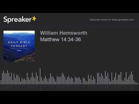 Matthew 14:34-36